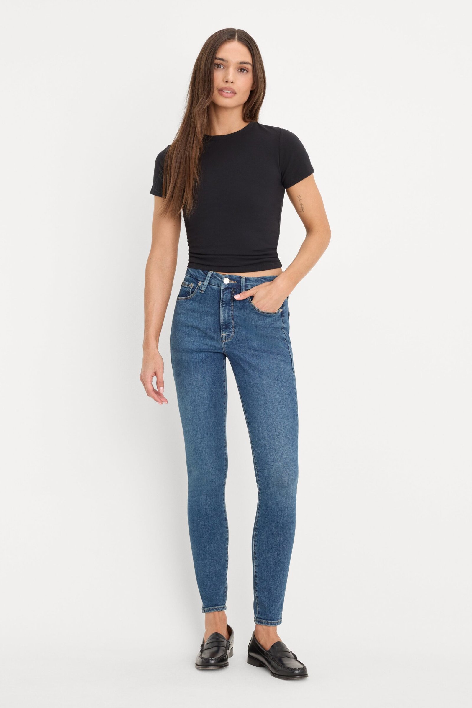 260310_52_GAGL873CE-B004_6128 GOOD LEGS SKINNY JEANS | BLUE004 - Image 1