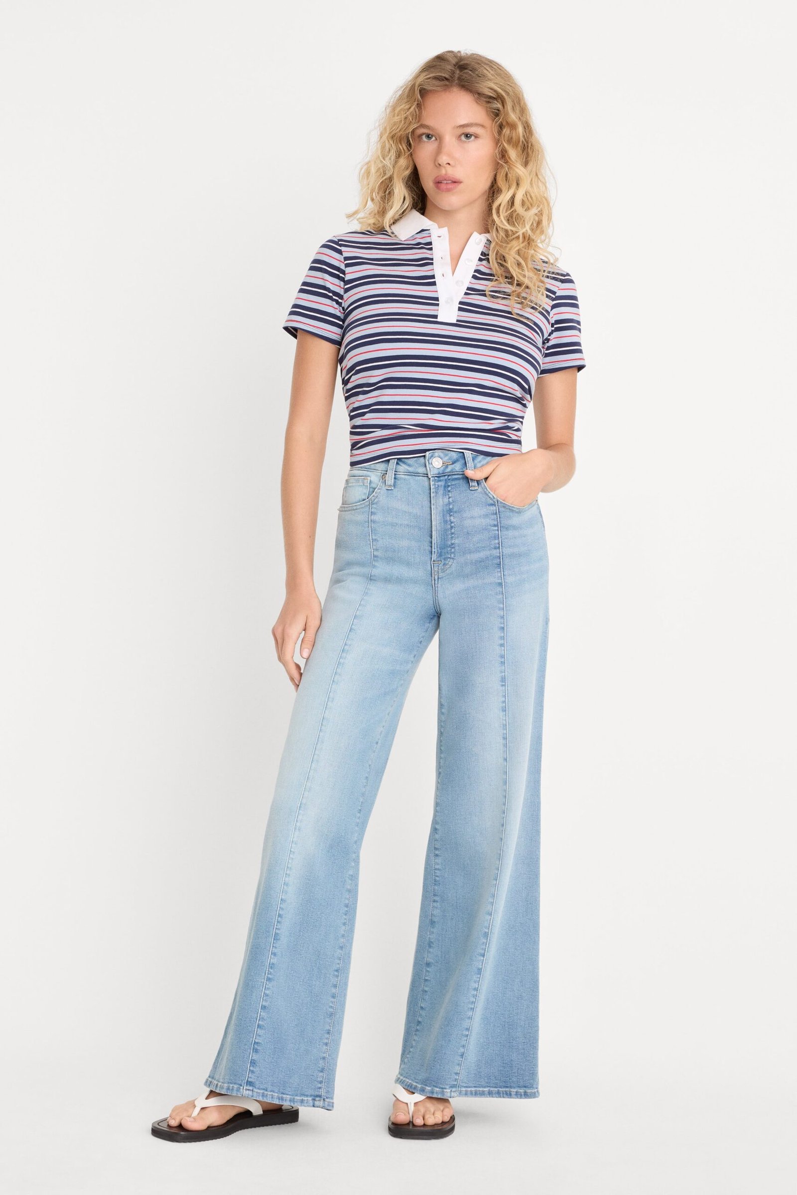 260401_38_GWPAA873-I1247_2895-1 GOOD WAIST PALAZZO ANKLE JEANS | INDIGO1247 - Image 1