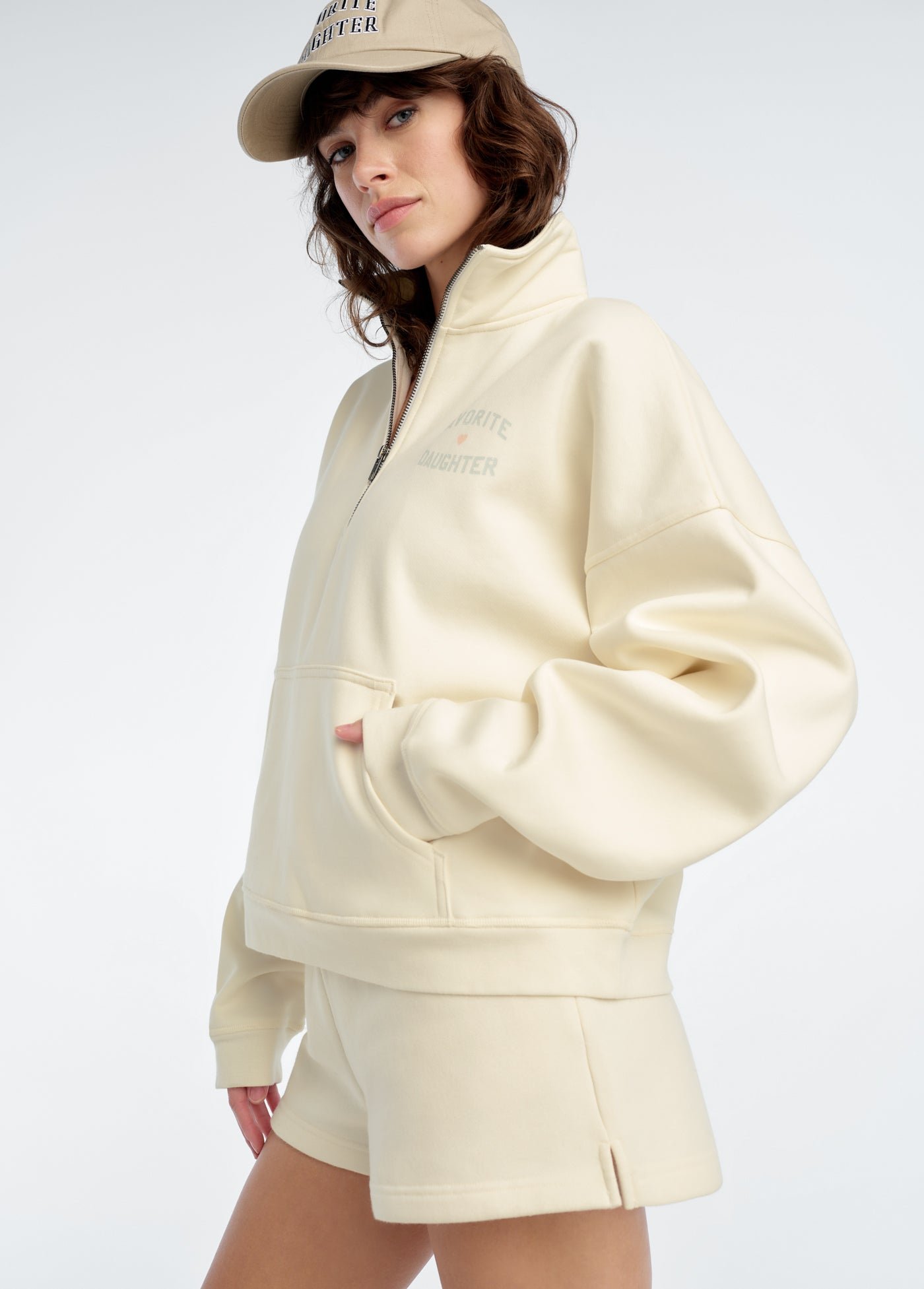 THE FAVORITE DAUGHTER HALF ZIP SWEATSHIRT - Image 2