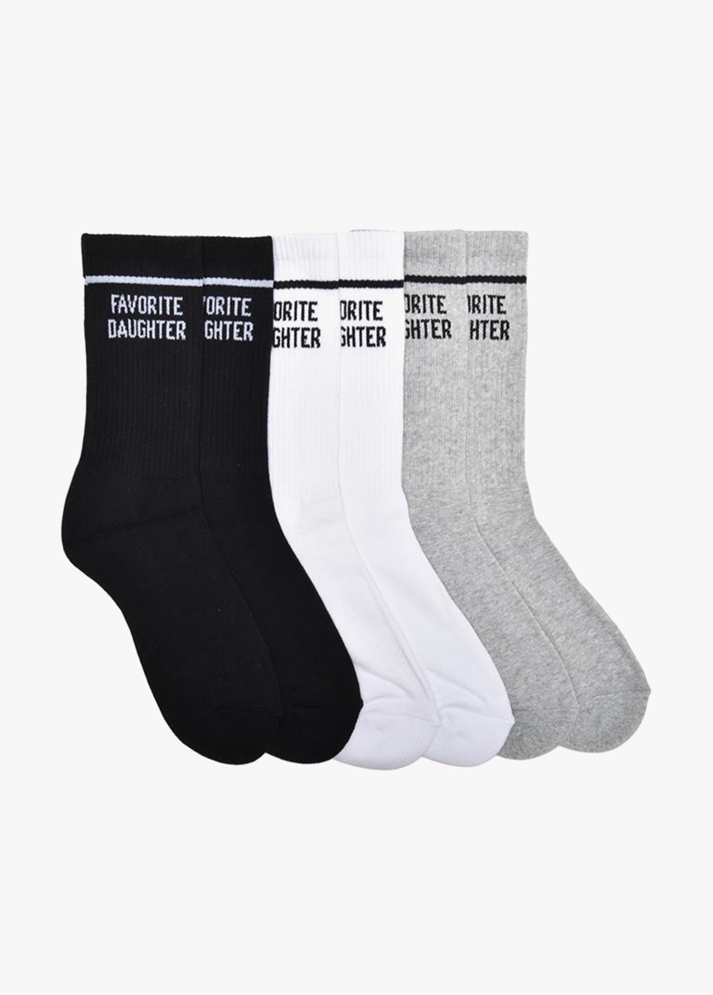 fdws552034_white_gray_black_l-1 THE COLLEGIATE SOCK SET - Image 1