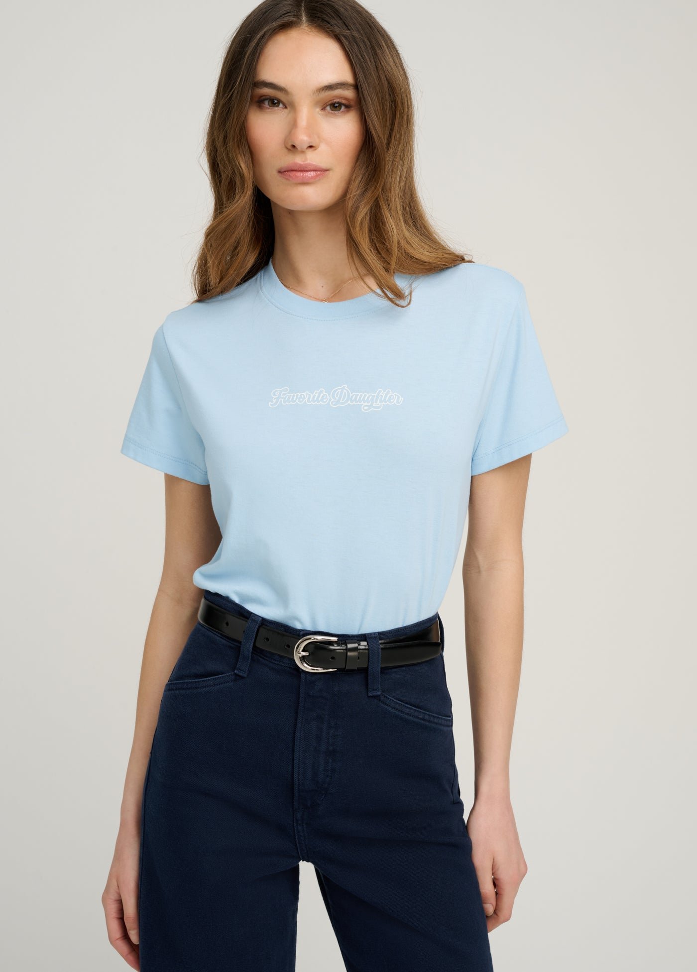 fgq3cv5505_sea_blue_ftpdnv9504_navy_017 THE CROPPED VARSITY TEE - Image 1