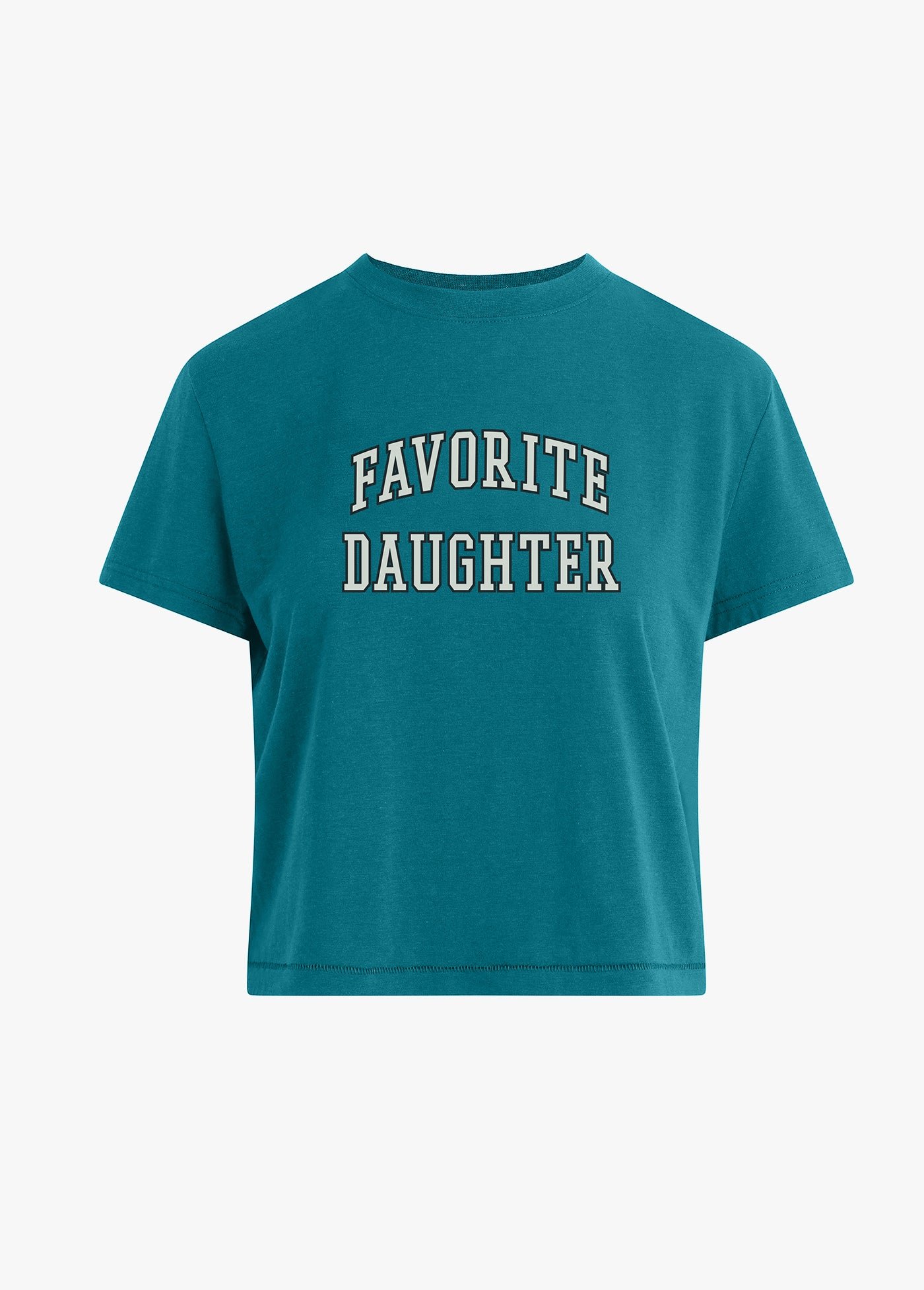 fgq3fd5505_emerald_off_white_l THE CROPPED COLLEGIATE TEE - Image 1